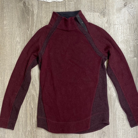 prAna Brandie Sweater - Women's, Mulled Wine Heather wool - Picture 2 of 4